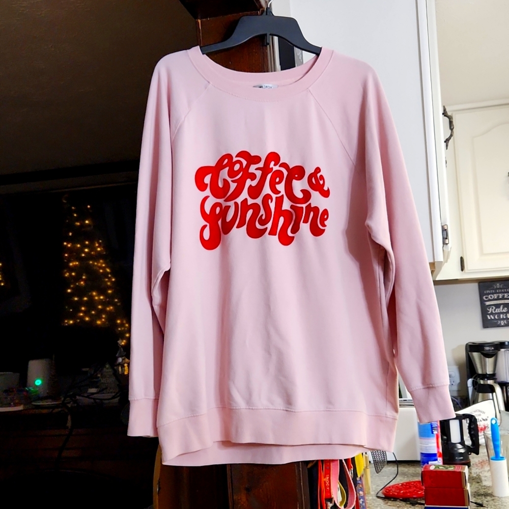 Wildfox large pink sweatshirt nwot